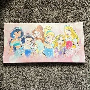 DISNEY princess 👑 decorative canvas picture with glitter
